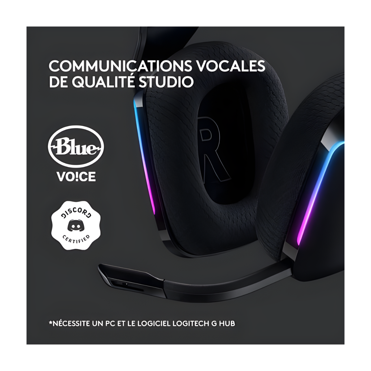 Casque Gamer Sans Fil LIGHTSPEED G733 - Logitech