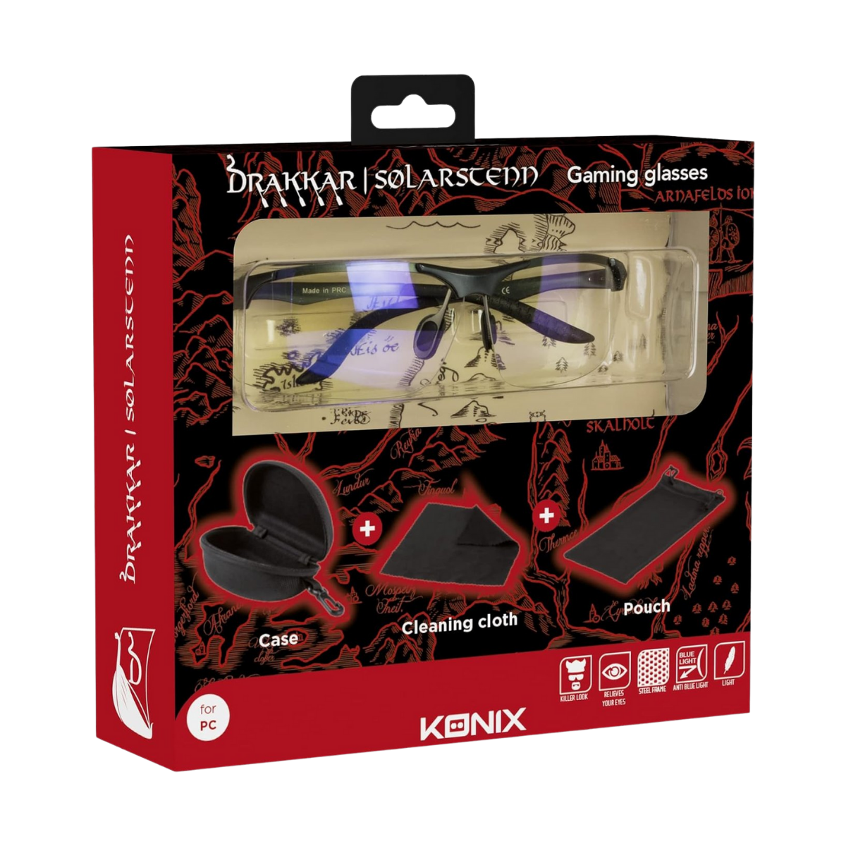 Lunettes de protection gaming Solarstenn - Konix Drakkar