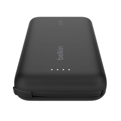 BELKIN PowerBank Batterie externe 10K avec câble intégré 20W Noir