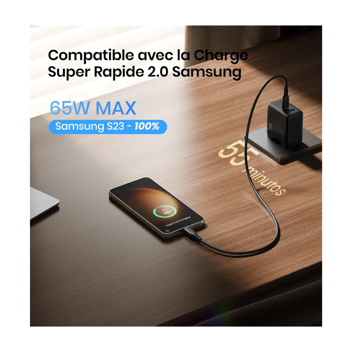 Chargeur rapide USB-C INIU 65W