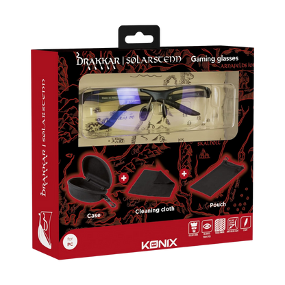 Lunettes de protection gaming Solarstenn - Konix Drakkar