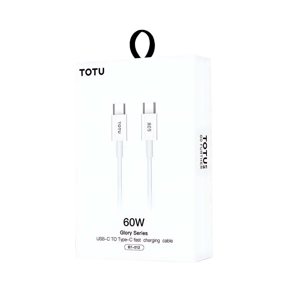 Câble USB-C vers USB-C 60W 1M Blanc TOTU