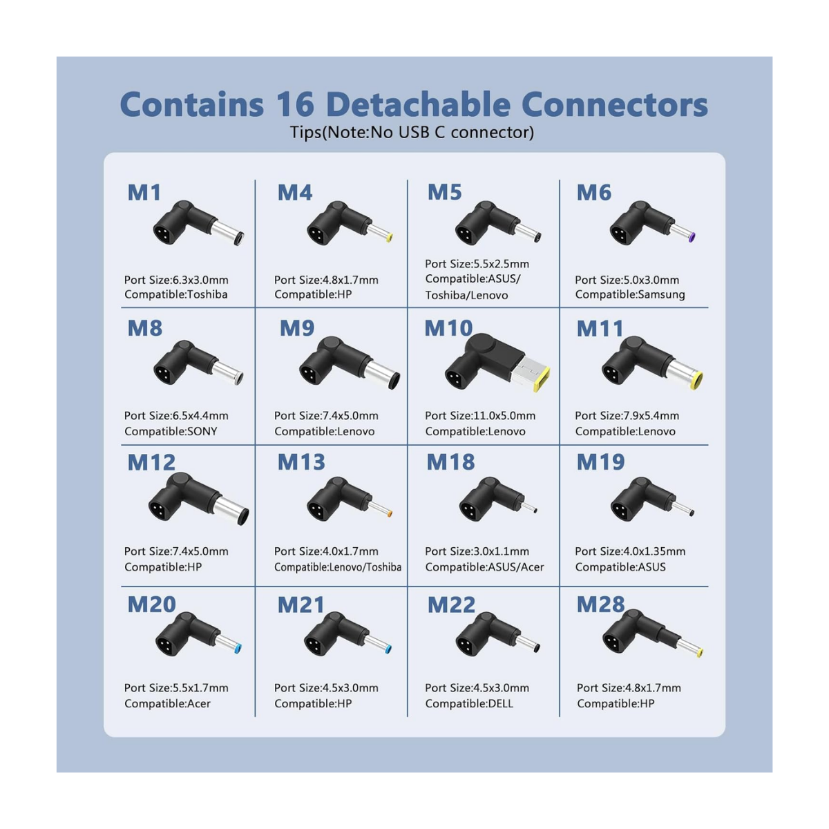 Chargeur Universel PC Portable Noir