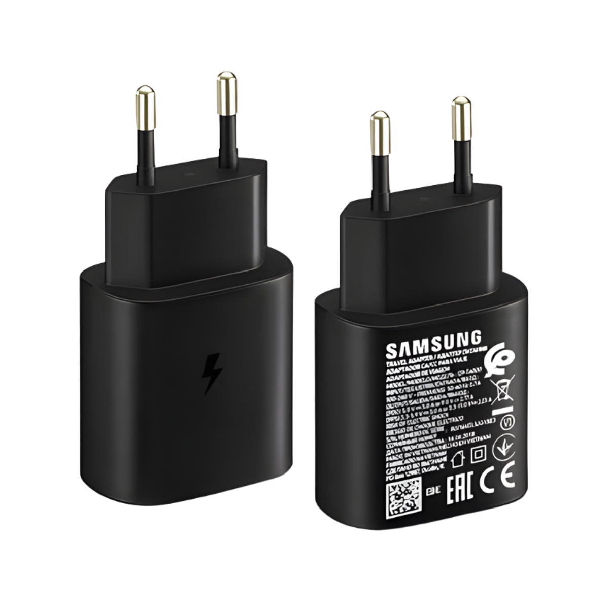 Chargeur secteur USB-C Samsung FAST CHARGE original 25W - Noir