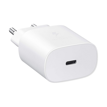 Chargeur secteur USB-C Samsung FAST CHARGE original 25W - Blanc