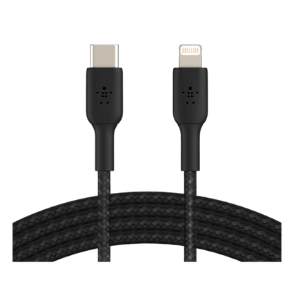 Câble Tressé USB-A vers Lightning Noir Belkin