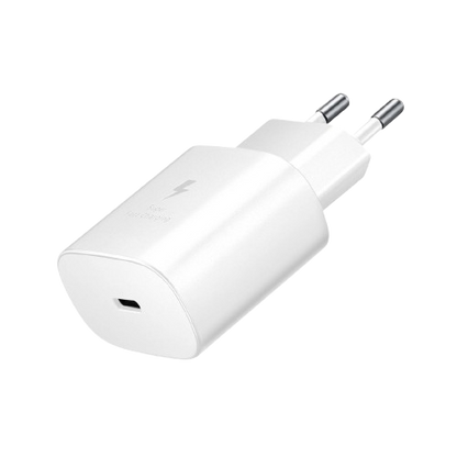 Chargeur secteur USB-C Samsung FAST CHARGE original 25W - Blanc