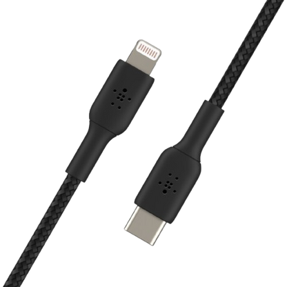 Câble Tressé USB-A vers Lightning Noir Belkin