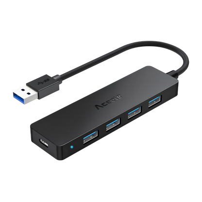Aceele HUB USB 3.0 5 Ports Noir