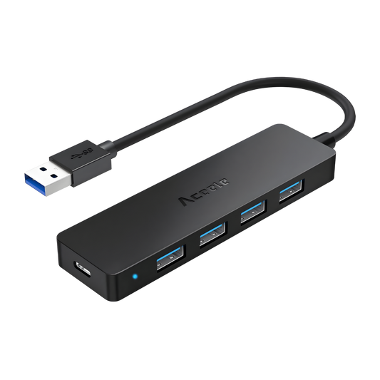 Aceele HUB USB 3.0 5 Ports Noir