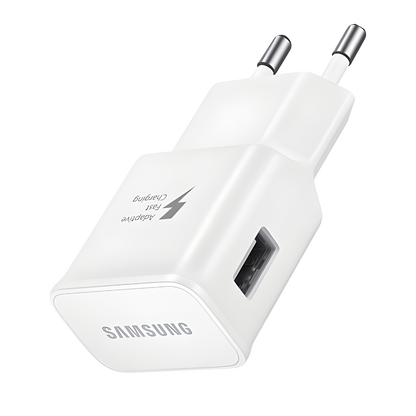 Chargeur secteur Samsung FAST CHARGE original USB-A 15W Blanc