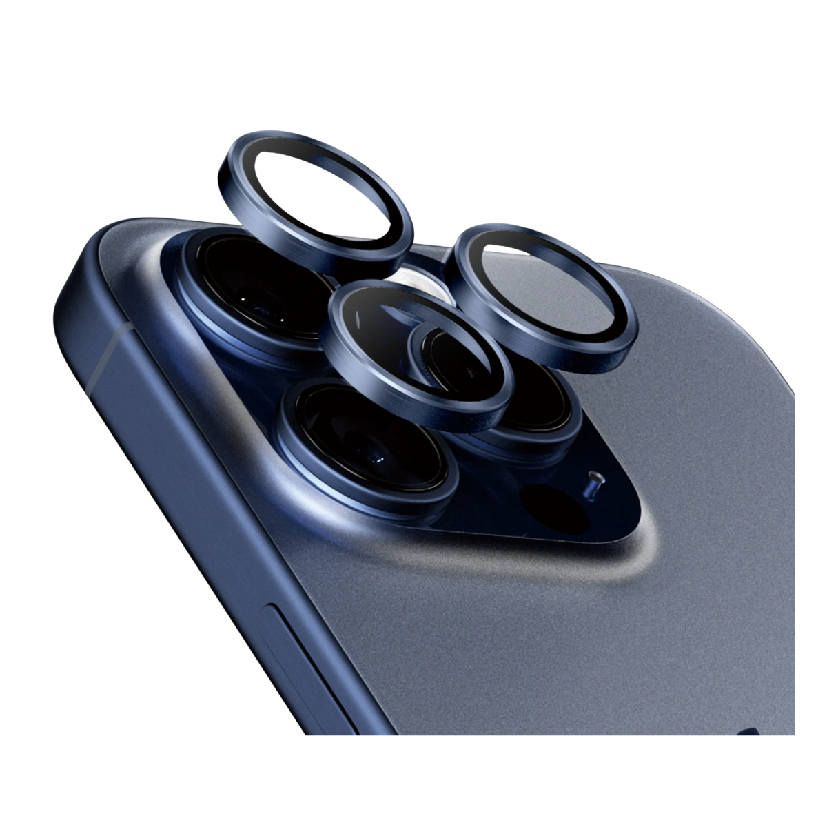 Protection Lentille Apple iPhone 15 Pro/iPhone 15 Pro Max Titane Bleu