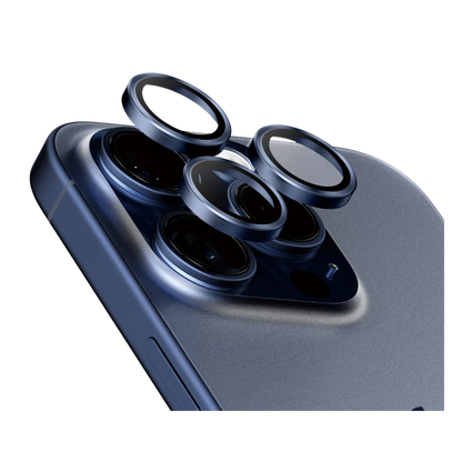 Protection Lentille Apple iPhone 15 Pro/iPhone 15 Pro Max Titane Bleu