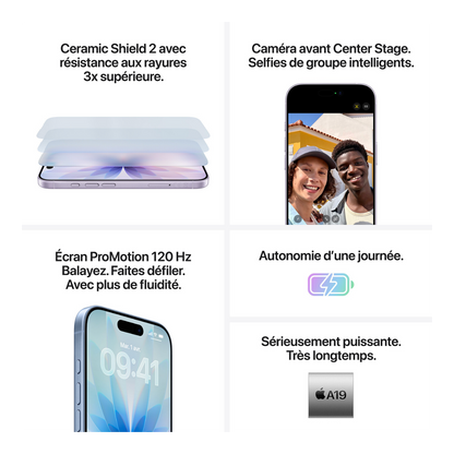 iPhone 17 Noir 256 Go Grade A - Reconditionné